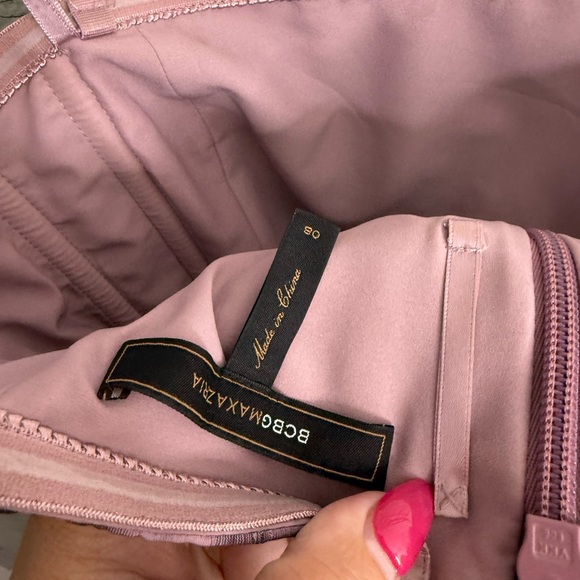 BCBG MAXAZARIA “Martina” purple strapless cocktail Mini Dress size 8 - Picture 4 of 7